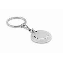 Carica l&#39;immagine nel visualizzatore di Gallery, FLAT RING - Argento lucido - PREMI - Midocean - Key Rings / Chains /, Portachiavi Tondo Con Moneta Mo9289, Premiums