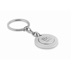 FLAT RING - Argento lucido - PREMI - Midocean - Key Rings / Chains /, Portachiavi Tondo Con Moneta Mo9289, Premiums