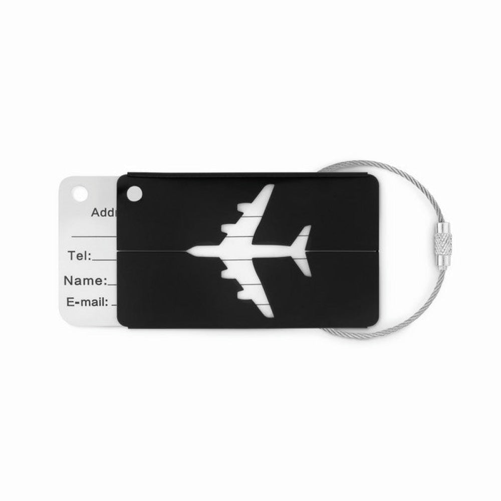 FLY TAG - Nero - BORSE E VIAGGIO - Midocean - Bags & Travel, Etichetta Bagaglio Mo9508, Travel Accesories