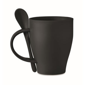 FRIDAY - Nero - CASA E VIVERE - Midocean - Home & Living, Tazza Con Cucchiaino Mo6255, Thermo