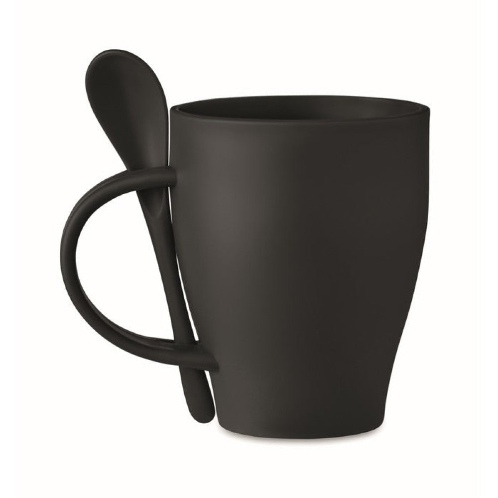 FRIDAY - Nero - CASA E VIVERE - Midocean - Home & Living, Tazza Con Cucchiaino Mo6255, Thermo