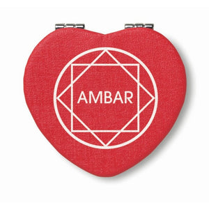 GLOW HEART - rosso - CURA PERSONALE - Midocean - LadyÃ¢â‚¬â„¢s Styling, Personal Care, Specchietto A Forma Di Cuore Mo8980