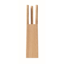 Carica l&#39;immagine nel visualizzatore di Gallery, GOURMET - Legna - CASA E VIVERE - Midocean - Home &amp; Living, Kitchen Accesories, Set Ceppo E 6 Coltelli Mo6308