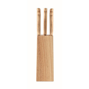 GOURMET - Legna - CASA E VIVERE - Midocean - Home & Living, Kitchen Accesories, Set Ceppo E 6 Coltelli Mo6308