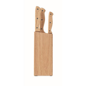 GOURMET - Legna - CASA E VIVERE - Midocean - Home & Living, Kitchen Accesories, Set Ceppo E 6 Coltelli Mo6308
