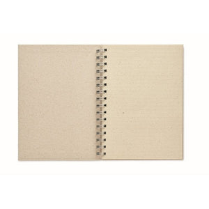 GRASS BOOK - Beige - UFFICIO - Midocean - Notebooks / Notepads, Office, Quaderno Ad Anelli A5 Mo6541