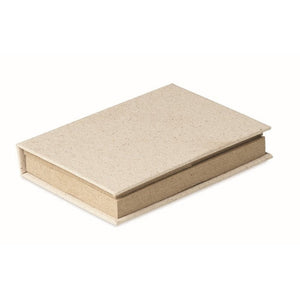 GRASS STICKY - Beige - UFFICIO - Midocean - Desk Items, Office, Stick Notes In Carta Di Erba Mo6543