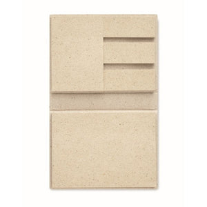 GRASS STICKY - Beige - UFFICIO - Midocean - Desk Items, Office, Stick Notes In Carta Di Erba Mo6543