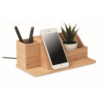 Carica l&#39;immagine nel visualizzatore di Gallery, GROOVY - Legna - UFFICIO - Midocean - Caricatore Wireless Da Tavolo 1mo6345, Office, Telephone / Accessor
