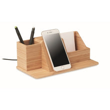 Carica l&#39;immagine nel visualizzatore di Gallery, GROOVY - Legna - UFFICIO - Midocean - Caricatore Wireless Da Tavolo 1mo6345, Office, Telephone / Accessor