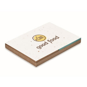 GROW ME - bianco - UFFICIO - Midocean - Desk Items, Office, Set Memo Con Semi Mo6235