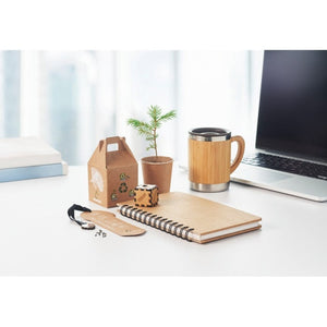 GROWNOTEBOOKÃ¢â€žÂ¢ - Beige - UFFICIO - Midocean - Notebook In Legno Di Pino Mo6225, Notebooks / Notepads, Office