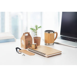 GROWNOTEBOOKÃ¢â€žÂ¢ - Beige - UFFICIO - Midocean - Notebook In Legno Di Pino Mo6225, Notebooks / Notepads, Office