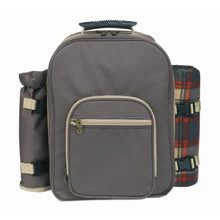 Carica l&#39;immagine nel visualizzatore di Gallery, HIGH PARK - Marrone - TEMPO LIBERO - Midocean - Camping &amp; Picnic, Leisure, Zaino Picnic Per 4 Persone Ar1470