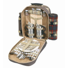 Carica l&#39;immagine nel visualizzatore di Gallery, HIGH PARK - Marrone - TEMPO LIBERO - Midocean - Camping &amp; Picnic, Leisure, Zaino Picnic Per 4 Persone Ar1470