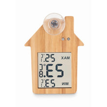 Carica l&#39;immagine nel visualizzatore di Gallery, HISA - Legna - TEMPO E METEO - Midocean - Stazione Meteorologica In Bambomo6468, Thermometers, Time &amp; Weather