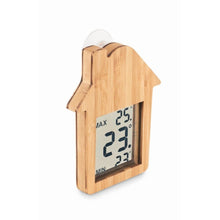 Carica l&#39;immagine nel visualizzatore di Gallery, HISA - Legna - TEMPO E METEO - Midocean - Stazione Meteorologica In Bambomo6468, Thermometers, Time &amp; Weather
