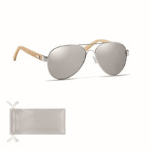 Carica l&#39;immagine nel visualizzatore di Gallery, HONIARA - Argento lucido - TEMPO LIBERO - Midocean - Leisure, Occhiali Da Sole In Bamboo Mo6450, Sunglasses