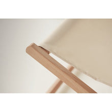 Carica l&#39;immagine nel visualizzatore di Gallery, HONOPU - Beige - TEMPO LIBERO - Midocean - Beach, Leisure, Sedia Da Spiaggia In Legno Mo6503