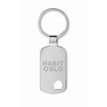Carica l&#39;immagine nel visualizzatore di Gallery, HOUSE KEY - Argento opaco - PREMI - Midocean - Key Rings / Chains /, Portachiavi Rettangolare/casa Mo8693, Premiums