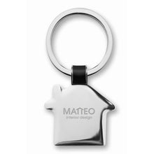 Carica l&#39;immagine nel visualizzatore di Gallery, HOUSY - Nero - PREMI - Midocean - Key Rings / Chains /, Portachiavi Casa In Metallo Mo8461, Premiums