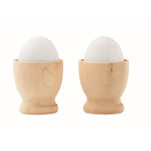 Carica l&#39;immagine nel visualizzatore di Gallery, HUEVO - Legna - CASA E VIVERE - Midocean - Home &amp; Living, Kitchen Accesories, Set Di 2 Portauova In Legno Mo6333