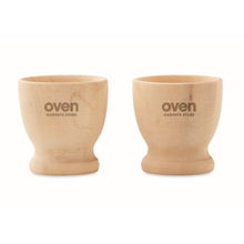 Carica l&#39;immagine nel visualizzatore di Gallery, HUEVO - Legna - CASA E VIVERE - Midocean - Home &amp; Living, Kitchen Accesories, Set Di 2 Portauova In Legno Mo6333