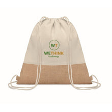 Carica l&#39;immagine nel visualizzatore di Gallery, INDIA - Beige - BORSE E VIAGGIO - Midocean - Bags &amp; Travel, Duffle Bag, Sacca Con Dettagli In Juta Mo9516