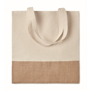 INDIA TOTE - Beige - BORSE E VIAGGIO - Midocean - Bags & Travel, Shopper Con Dettagli In Juta Mo9518, Shopping Bag