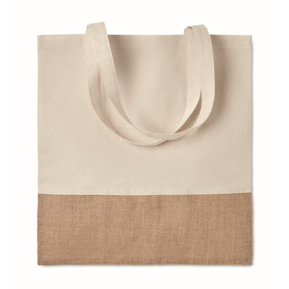 INDIA TOTE - Beige - BORSE E VIAGGIO - Midocean - Bags & Travel, Shopper Con Dettagli In Juta Mo9518, Shopping Bag