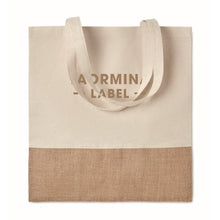 Carica l&#39;immagine nel visualizzatore di Gallery, INDIA TOTE - Beige - BORSE E VIAGGIO - Midocean - Bags &amp; Travel, Shopper Con Dettagli In Juta Mo9518, Shopping Bag