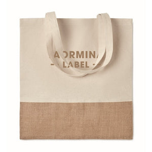INDIA TOTE - Beige - BORSE E VIAGGIO - Midocean - Bags & Travel, Shopper Con Dettagli In Juta Mo9518, Shopping Bag