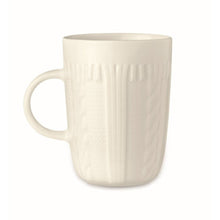 Carica l&#39;immagine nel visualizzatore di Gallery, KNITTY - bianco - CASA E VIVERE - Midocean - Cups, Home &amp; Living, Tazza In Ceramica 310 Ml Mo6321