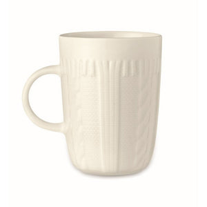 KNITTY - bianco - CASA E VIVERE - Midocean - Cups, Home & Living, Tazza In Ceramica 310 Ml Mo6321