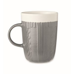 KNITTY - Grigio - CASA E VIVERE - Midocean - Cups, Home & Living, Tazza In Ceramica 310 Ml Mo6321