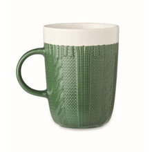 Carica l&#39;immagine nel visualizzatore di Gallery, KNITTY - Verde - CASA E VIVERE - Midocean - Cups, Home &amp; Living, Tazza In Ceramica 310 Ml Mo6321