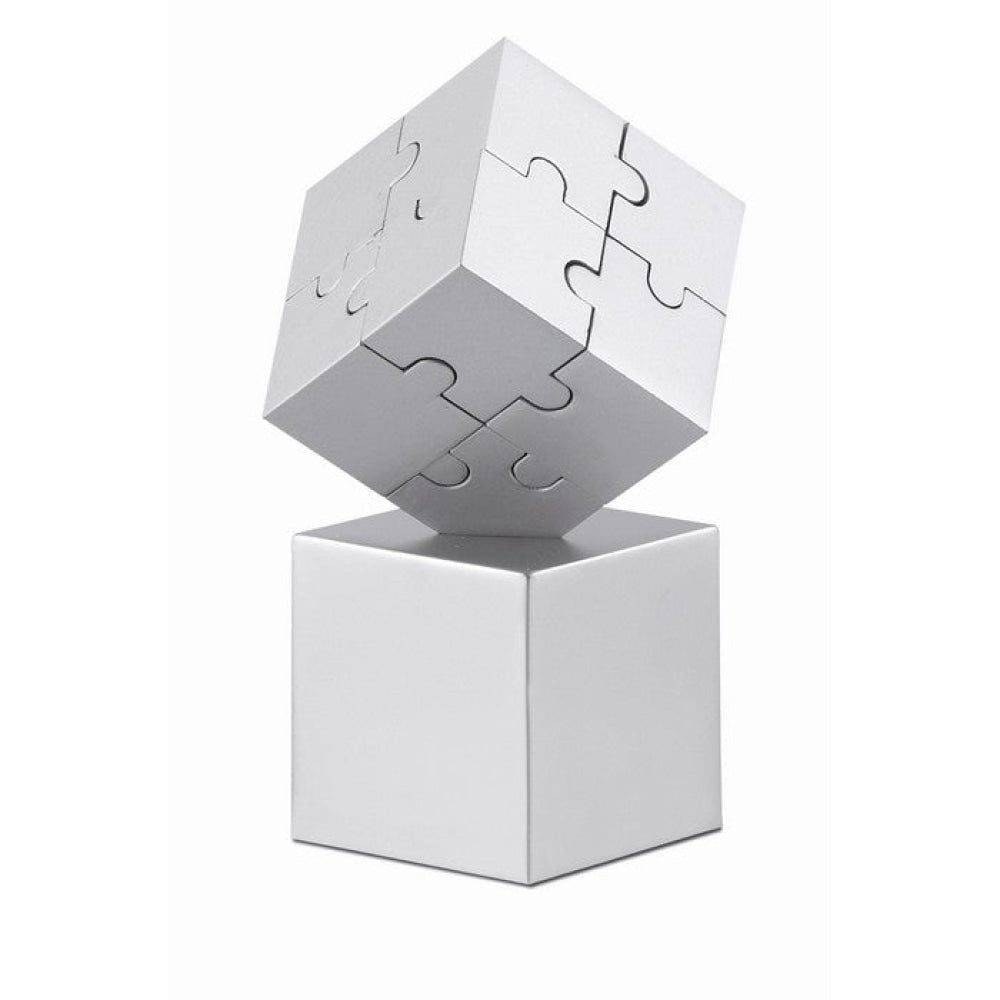 KUBZLE - Argento opaco - UFFICIO - Midocean - Desk Items, Office, Puzzle Magnetico 3d 8 Pezzi Ar1810