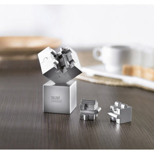 KUBZLE - Argento opaco - UFFICIO - Midocean - Desk Items, Office, Puzzle Magnetico 3d 8 Pezzi Ar1810