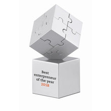 Carica l&#39;immagine nel visualizzatore di Gallery, KUBZLE - Argento opaco - UFFICIO - Midocean - Desk Items, Office, Puzzle Magnetico 3d 8 Pezzi Ar1810