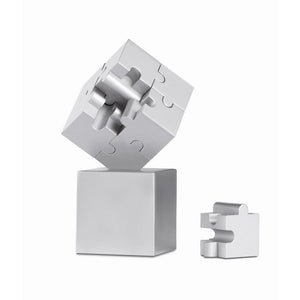 KUBZLE - Argento opaco - UFFICIO - Midocean - Desk Items, Office, Puzzle Magnetico 3d 8 Pezzi Ar1810