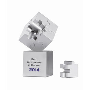 KUBZLE - Argento opaco - UFFICIO - Midocean - Desk Items, Office, Puzzle Magnetico 3d 8 Pezzi Ar1810