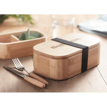 Carica l&#39;immagine nel visualizzatore di Gallery, LADEN - Legna - CASA E VIVERE - Midocean - Home &amp; Living, Kitchen Accesories, Portapranzo In Bamboo. 650ml Mo6377