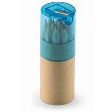 Carica l&#39;immagine nel visualizzatore di Gallery, LAMBUT - Blu trasparente - SCRIVERE - Midocean - Pencil, Set 12 Matite Colorate Kc6230, Writing