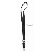 Carica l&#39;immagine nel visualizzatore di Gallery, LANY - Nero - UFFICIO - Midocean - Lanyard Con Moschettone Mo8595, Lanyards, Office