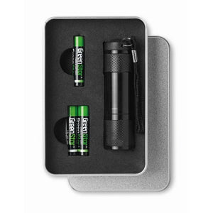 LED PLUS - Nero - STRUMENTI E LUCI - Midocean - Tools & Lights, Torches & Flashlight, Torcia Led Confezione Latta Kc6860