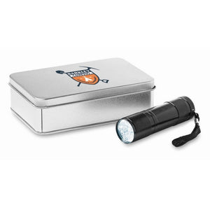 LED PLUS - Nero - STRUMENTI E LUCI - Midocean - Tools & Lights, Torches & Flashlight, Torcia Led Confezione Latta Kc6860