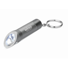 Carica l&#39;immagine nel visualizzatore di Gallery, LITOP - Grigio scuro - PREMI - Midocean - Key Rings / Chains /, Portachiavi, Premiums, Torcia In Metall Mo8142
