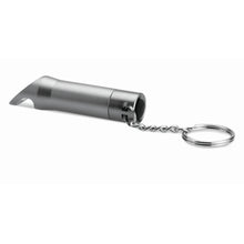 Carica l&#39;immagine nel visualizzatore di Gallery, LITOP - Grigio scuro - PREMI - Midocean - Key Rings / Chains /, Portachiavi, Premiums, Torcia In Metall Mo8142