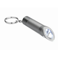 Carica l&#39;immagine nel visualizzatore di Gallery, LITOP - Grigio scuro - PREMI - Midocean - Key Rings / Chains /, Portachiavi, Premiums, Torcia In Metall Mo8142