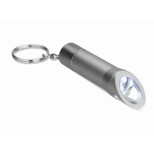 LITOP - Grigio scuro - PREMI - Midocean - Key Rings / Chains /, Portachiavi, Premiums, Torcia In Metall Mo8142